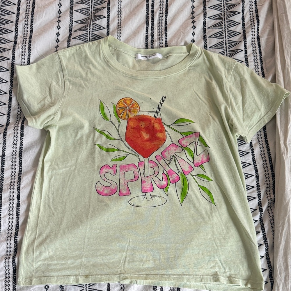 Project Social T Light Green Aperol SPRITZ Graphic Tee